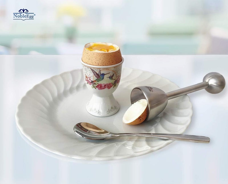 NobleEgg Egg Topper Opener Cracker Tool | Easily Cut and Remove the Top of Soft-Boiled Eggs - Image 4
